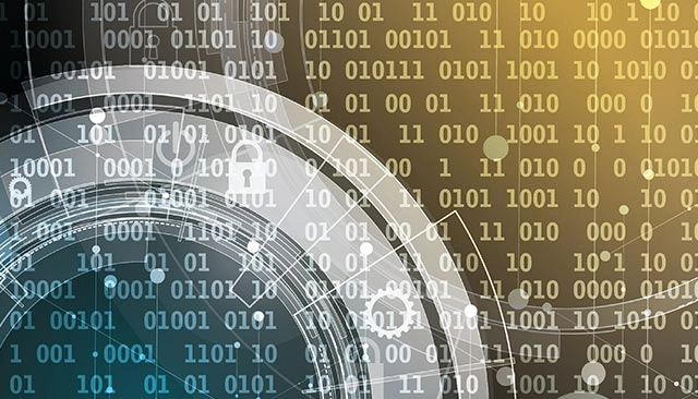 Abstract banner for 2019 Software and Cyber Solutions Symposium.