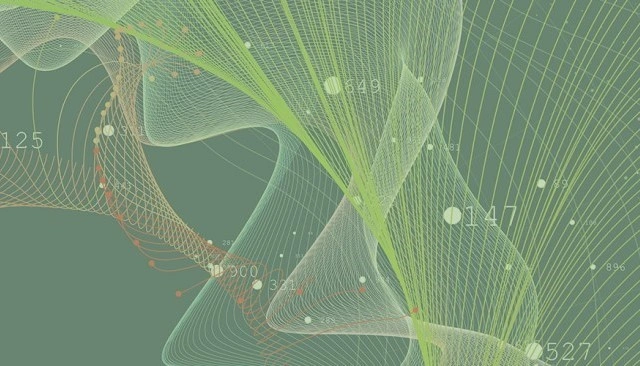 Abstract banner for FloCon 2021.