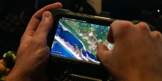US Air Force soldier uses innovative technology provide situational awareness in the field.