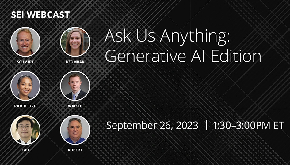 Live Q&A Webinar to Discuss Risks and Opportunities of Generative AI