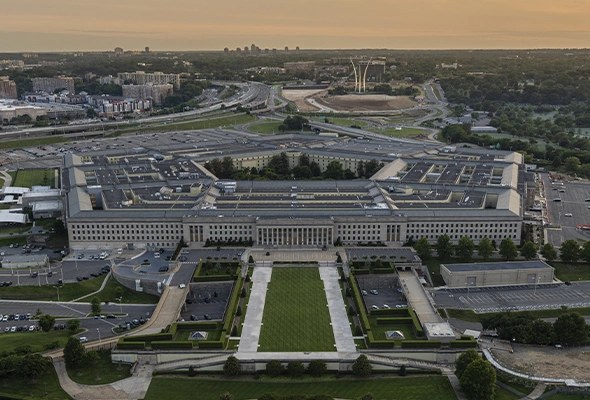 Aerial photo of the Pentagon
