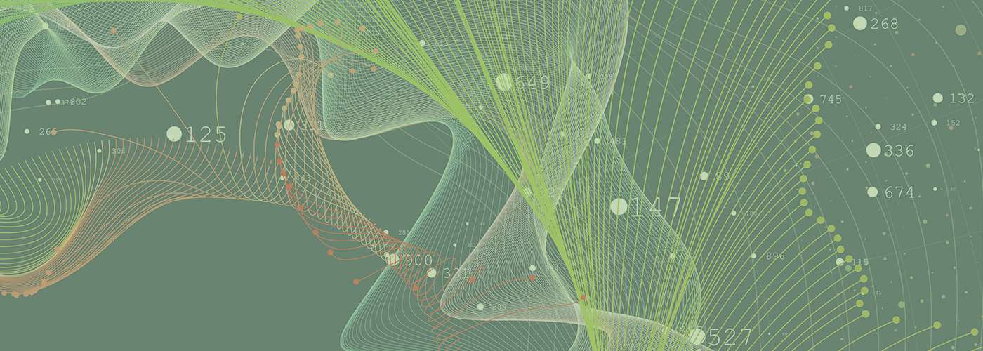 Abstract illustration of graphs and enumerated nodes.