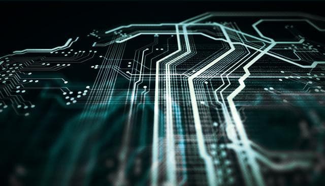 Illustration of a circuit board.