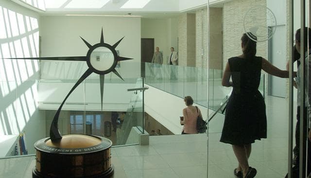 Interior of a DoD office building.